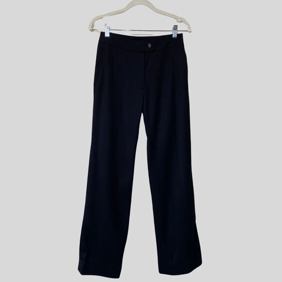 BURBERRY London Black Wool Pants Size USA 6 - Picture 1 of 12